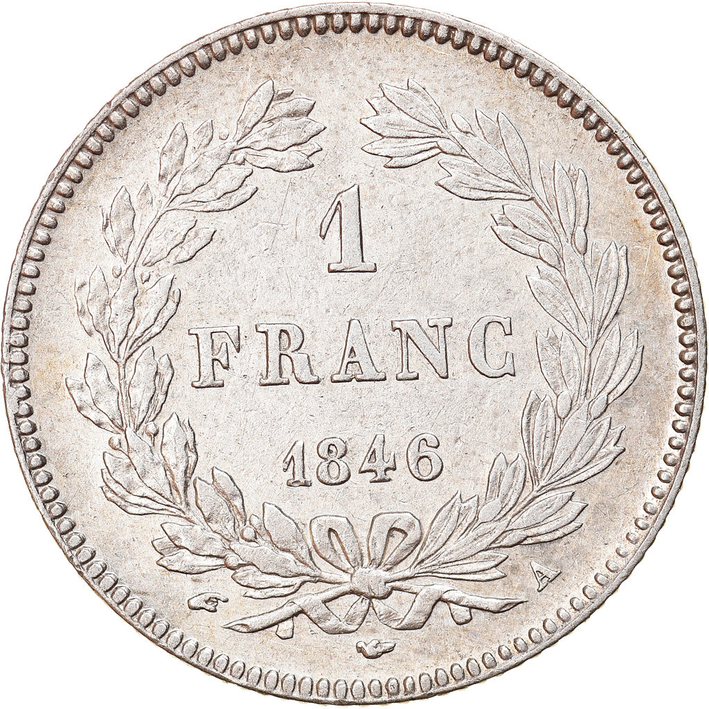 Coin, France, Louis-Philippe, Franc, 1846, Paris, EF(40-45), Silver, KM:748.1