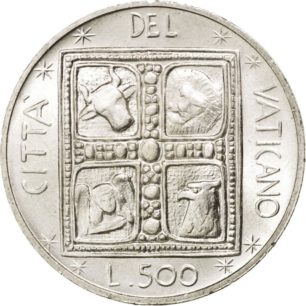VATICAN CITY, 500 Lire, 1977, KM #132, MS(63), Silver, 29.3, 11.00