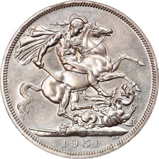 Coin, Great Britain, George VI, Crown, 1951, MS(63), Copper-nickel, KM:880