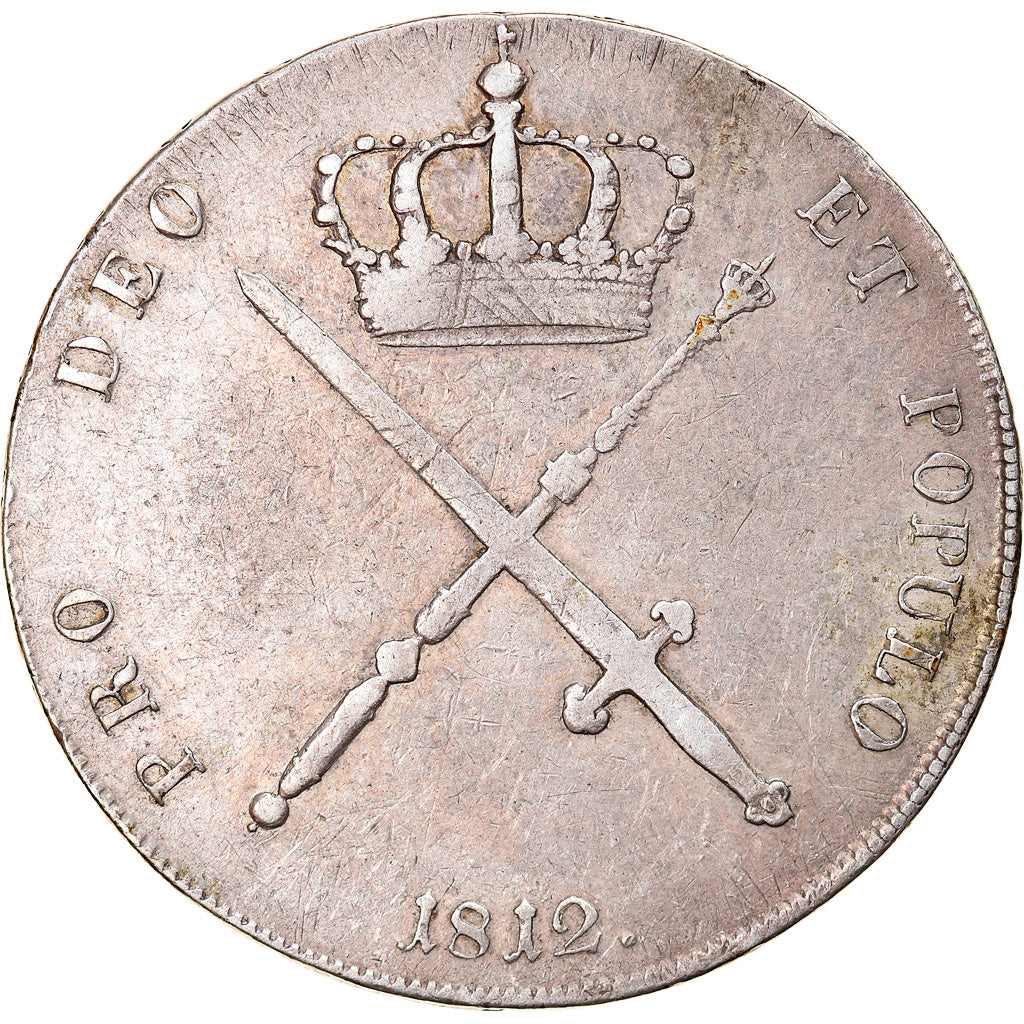 Coin, German States, BAVARIA, Maximilian IV, Josef, Thaler, Krone, 1812