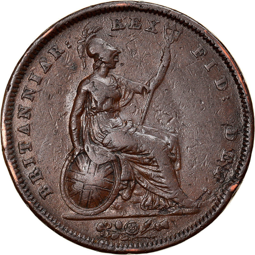 Moeda, Grã-Bretanha, George IV, Penny, 1826, London, EF(40-45), Cobre, KM:693