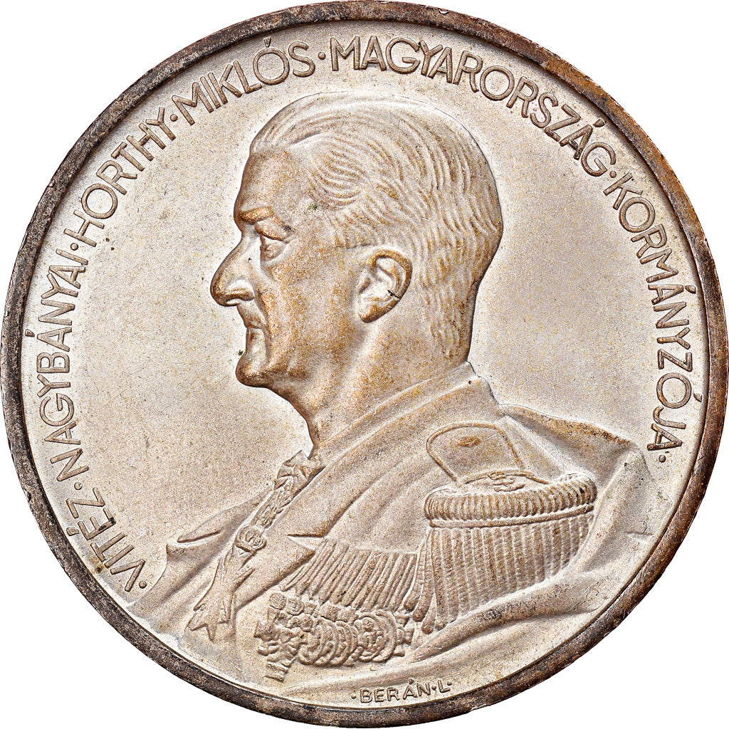 Coin, Hungary, Miklós Horthy, 5 Pengö, 1939, Budapest, AU(55-58), Silver