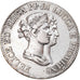 Moeda, ESTADOS ITALIANOS, LUCCA, Felix and Elisa, 5 Franchi, 1807, Firenze