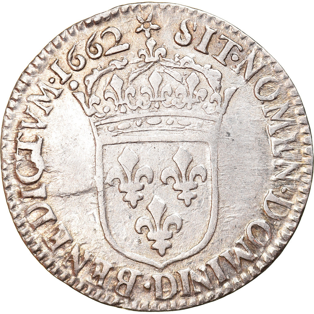 Monnaie, France, Louis XIV, 1/12 Écu au buste juvénile, 1/12 ECU, 10 Sols