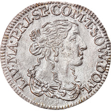 Moeda, ESTADOS ITALIANOS, TASSAROLO, Livia, Luigino, 1666, AU(50-53), Prata
