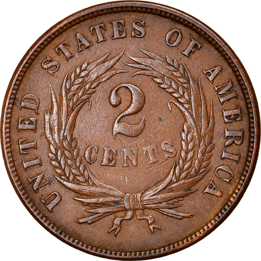 Moneta, Stati Uniti, 2 Cents, 1864, U.S. Mint, Philadelphia, BB