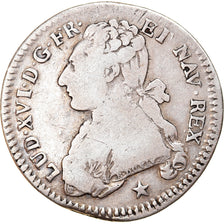 Coin, France, Louis XVI, 1/5 Écu, 24 Sols, 1/5 ECU, 1788, Marseille, VF(20-25)