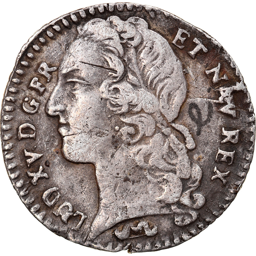 Monnaie, France, Louis XV, 1/10 Écu au bandeau, 12 Sols, 1/10 ECU, 1766