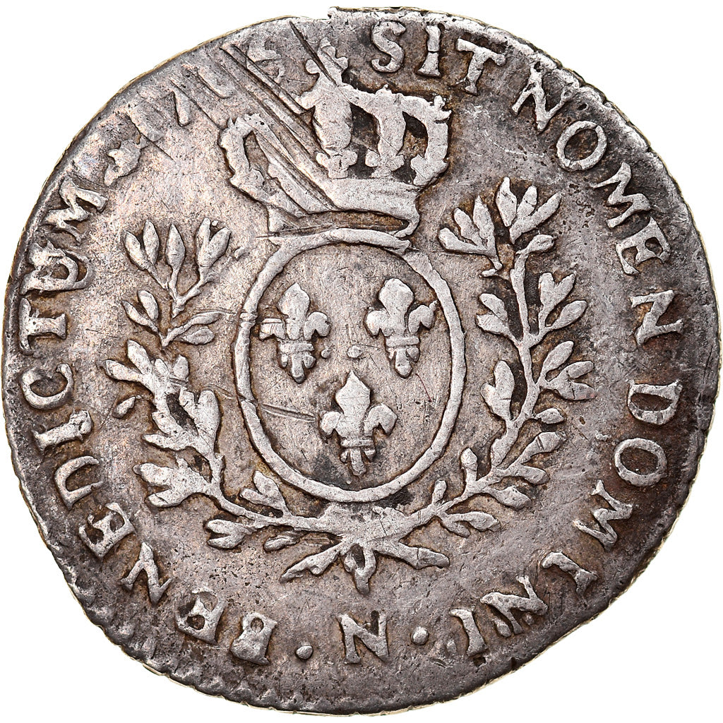Monnaie, France, Louis XV, 1/10 Écu au bandeau, 12 Sols, 1/10 ECU, 1766