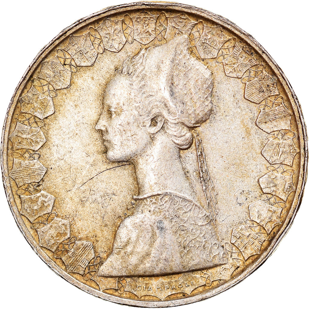 Coin, Italy, 500 Lire, 1960, Rome, AU(50-53), Silver, KM:98