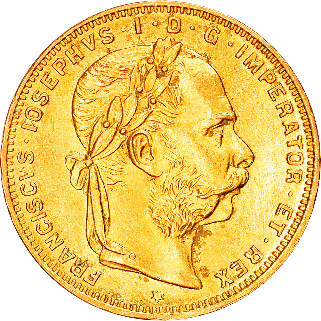 Monnaie, Autriche, Franz Joseph I, 8 Florins-20 Francs, 1892, Refrappe, SPL, Or