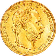 Monnaie, Autriche, Franz Joseph I, 8 Florins-20 Francs, 1892, Refrappe, SPL, Or
