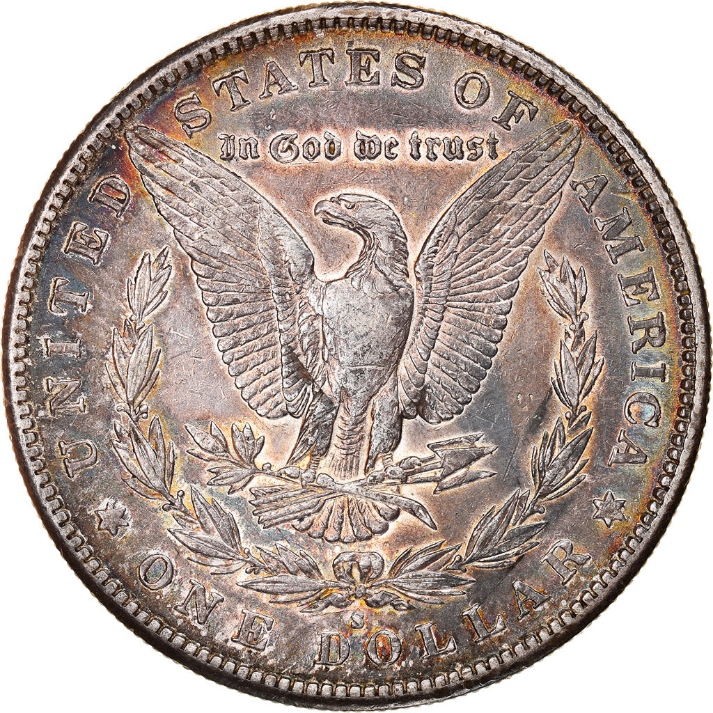 Coin, United States, Morgan Dollar, Dollar, 1884, U.S. Mint, San Francisco