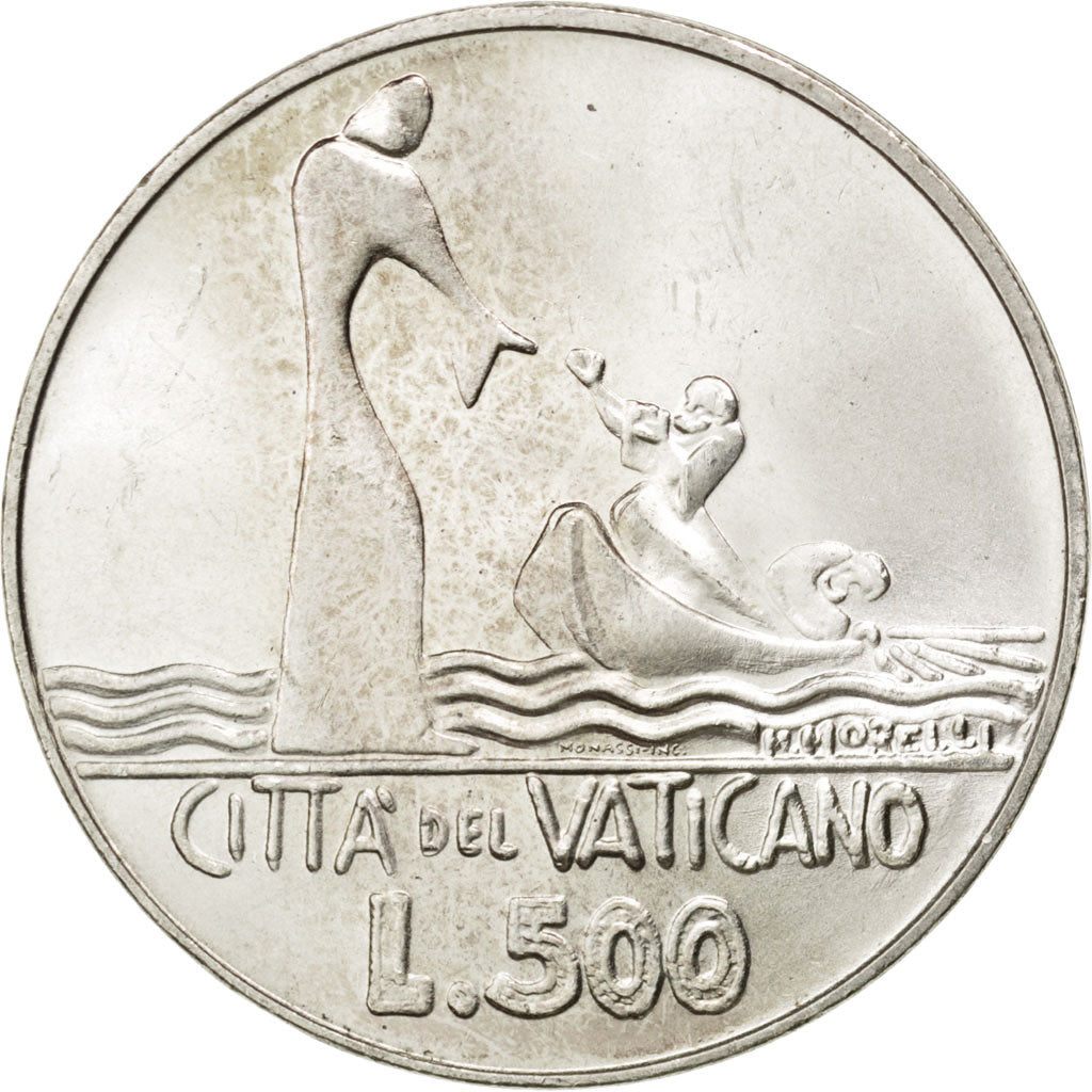 VATICAN CITY, 500 Lire, 1978, KM #139, MS(63), Silver, 29.3, 11.01