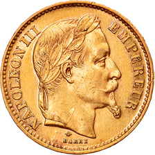 Munten, Frankrijk, Napoleon III, Napoléon III, 20 Francs, 1870, Paris, ZF+