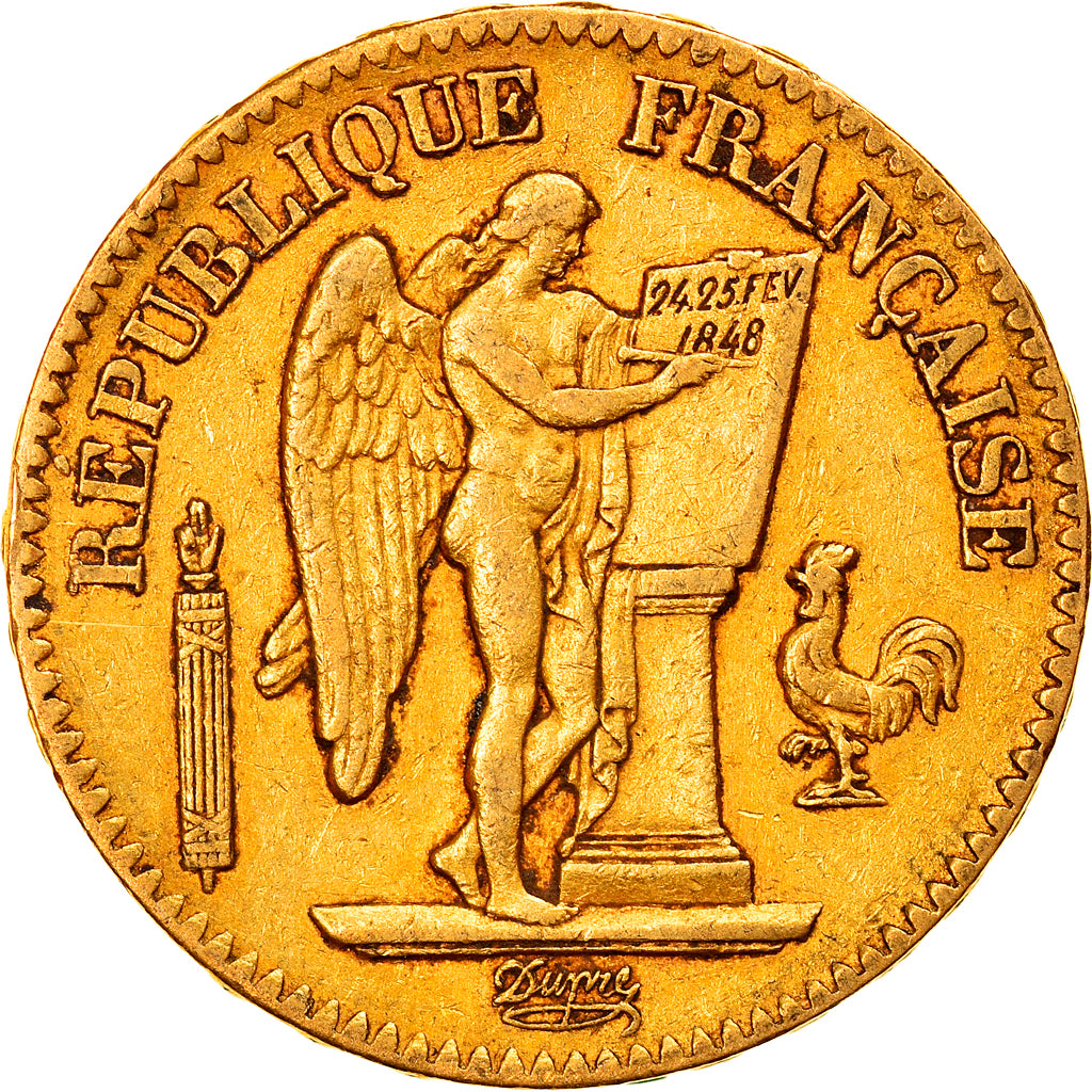 Monnaie, France, Génie, 20 Francs, 1849, Paris, TTB, Or, Gadoury:1032, KM:757
