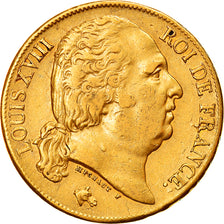 Coin, France, Louis XVIII, Louis XVIII, 20 Francs, 1819, Paris, EF(40-45), Gold