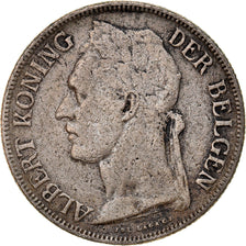 Moneda, Congo belga, Franc, 1921, BC+, Cobre - níquel, KM:21