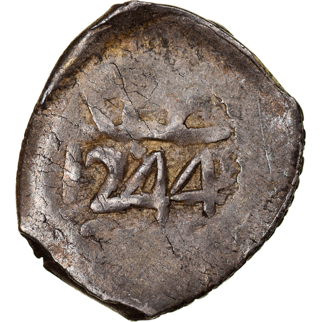 Coin, Morocco, Moulay 'Abd al-Rahman, Dirham, Second Standard, 1828 (AH 1244)