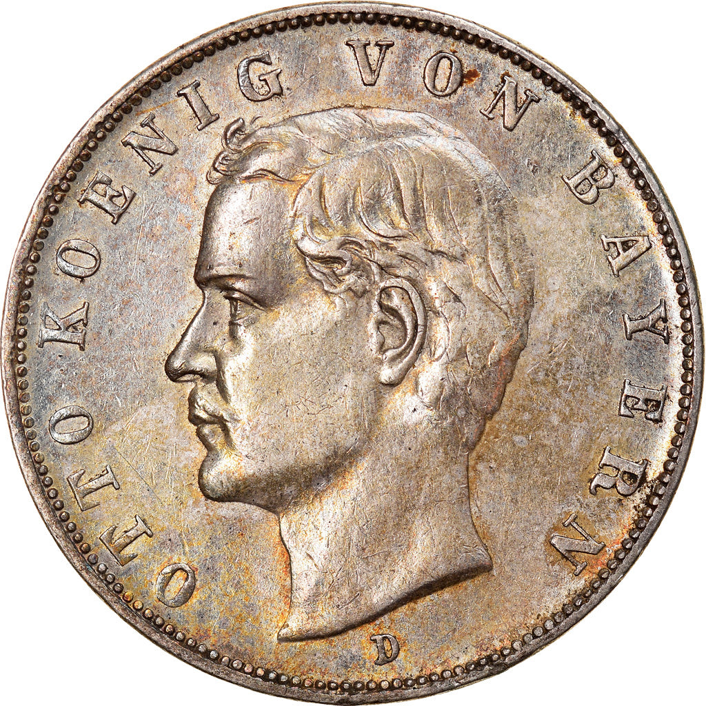 Moneta, Stati tedeschi, BAVARIA, Otto, 3 Mark, 1912, Munich, BB+, Argento