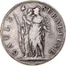 Moeda, ESTADOS ITALIANOS, PIEDMONT REPUBLIC, 5 Francs, An 10, Turin, VF(30-35)