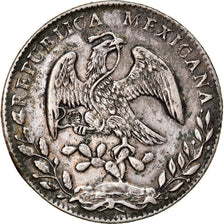 Coin, Mexico, 8 Reales, 1883, Guanajuato, Countermark, AU(50-53), Silver