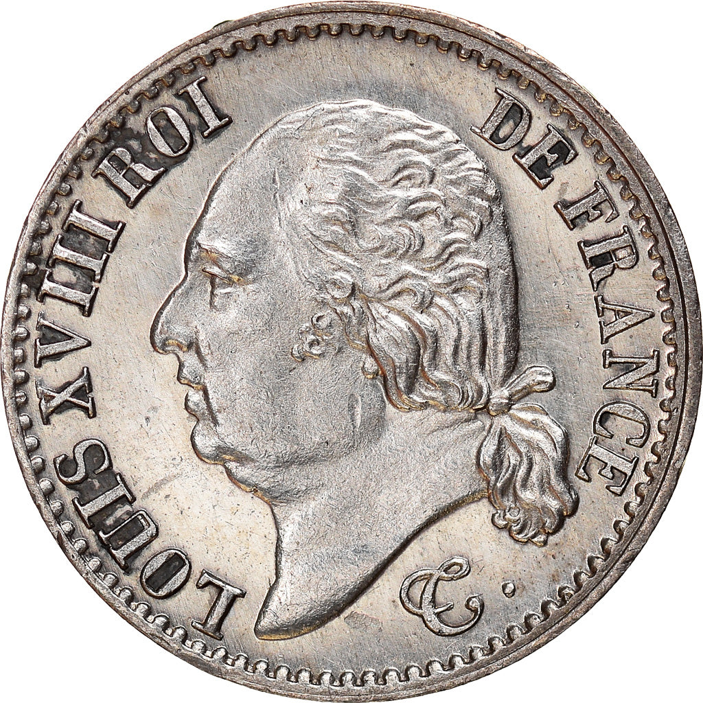Moneta, Francia, Louis XVIII, Louis XVIII, 1/4 Franc, 1824, Paris, SPL, Argento