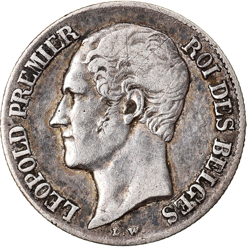 Coin, Belgium, Leopold I, 20 Centimes, 1852, EF(40-45), Silver, KM:19