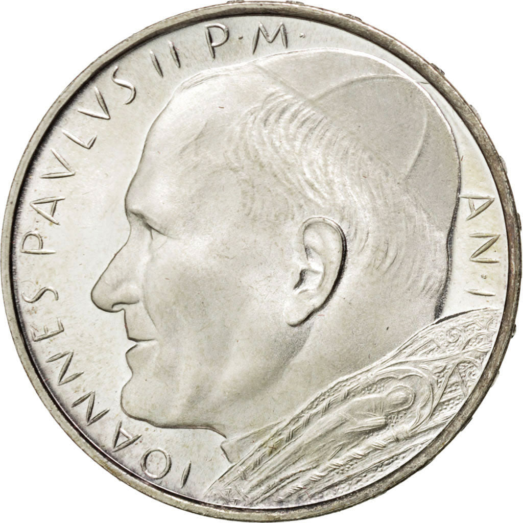VATICAN CITY, 500 Lire, 1979, KM #148, MS(63), Silver, 29.3, 11.02