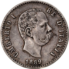 Monnaie, Italie, Umberto I, 50 Centesimi, 1889, Rome, TTB+, Argent, KM:26