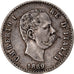 Monnaie, Italie, Umberto I, 50 Centesimi, 1889, Rome, TTB+, Argent, KM:26