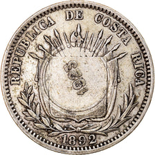 Coin, Costa Rica, 50 Centimos, 1923, Heaton, Birmingham, England, EF(40-45)