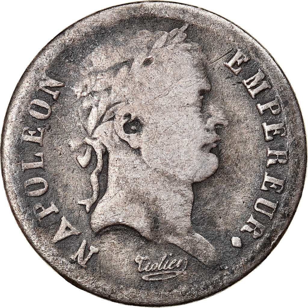 Coin, France, Napoléon I, 1/2 Franc, 1808, Rouen, VF(20-25), Silver, KM:680.2