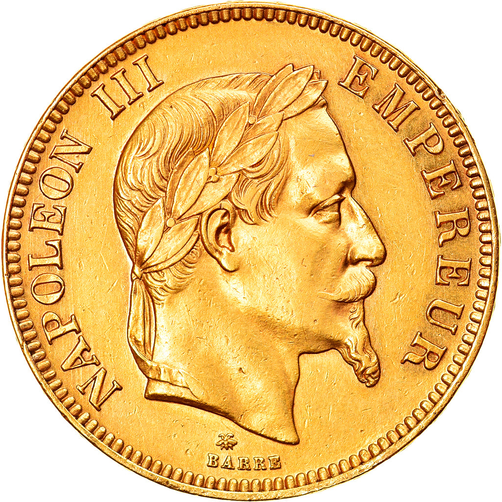 Moeda, França, Napoleon III, Napoléon III, 100 Francs, 1862, Paris, AU(50-53)