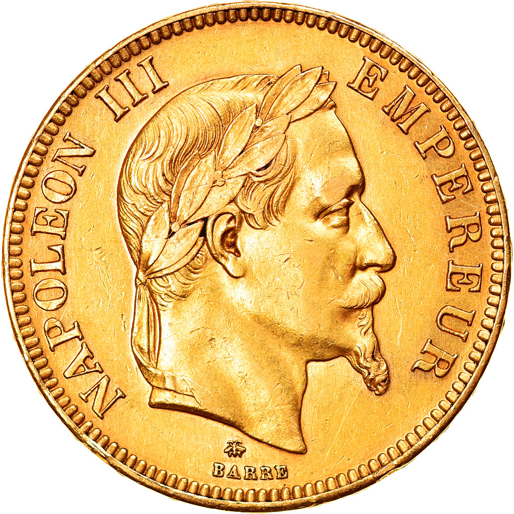 Coin, France, Napoleon III, Napoléon III, 100 Francs, 1862, Paris, EF(40-45)