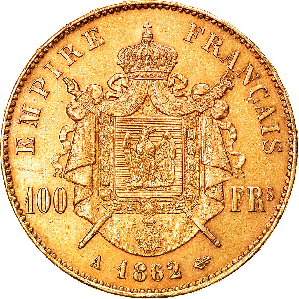 Munten, Frankrijk, Napoleon III, Napoléon III, 100 Francs, 1862, Paris, ZF