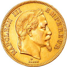 Moneta, Francia, Napoleon III, Napoléon III, 100 Francs, 1862, Strasbourg, BB+