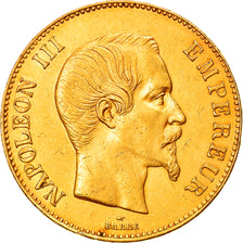 Coin, France, Napoleon III, 100 Francs, 1858, Paris, EF(40-45), Gold