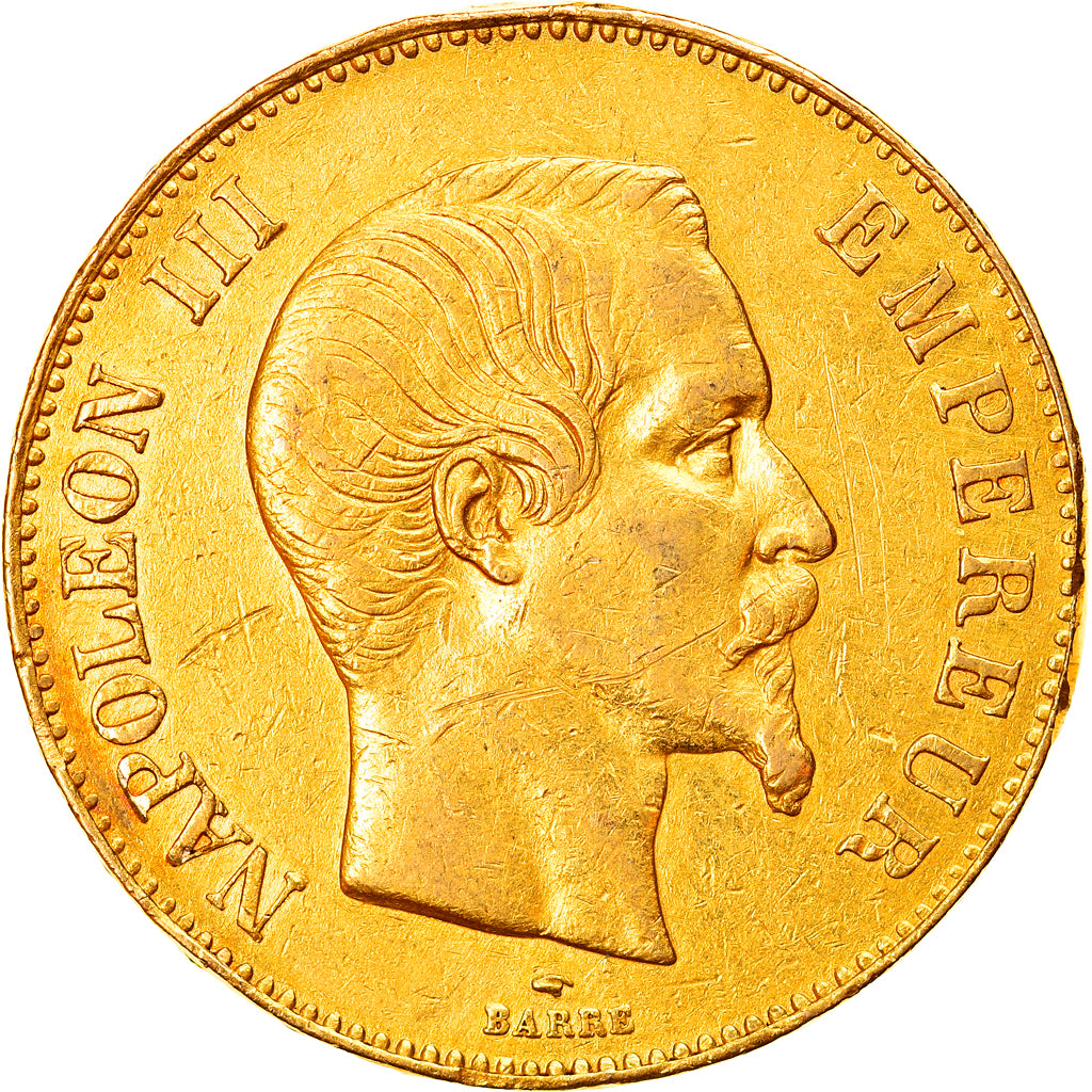 Monnaie, France, Napoleon III, 100 Francs, 1855, Paris, TB+, Or, Gadoury:1135