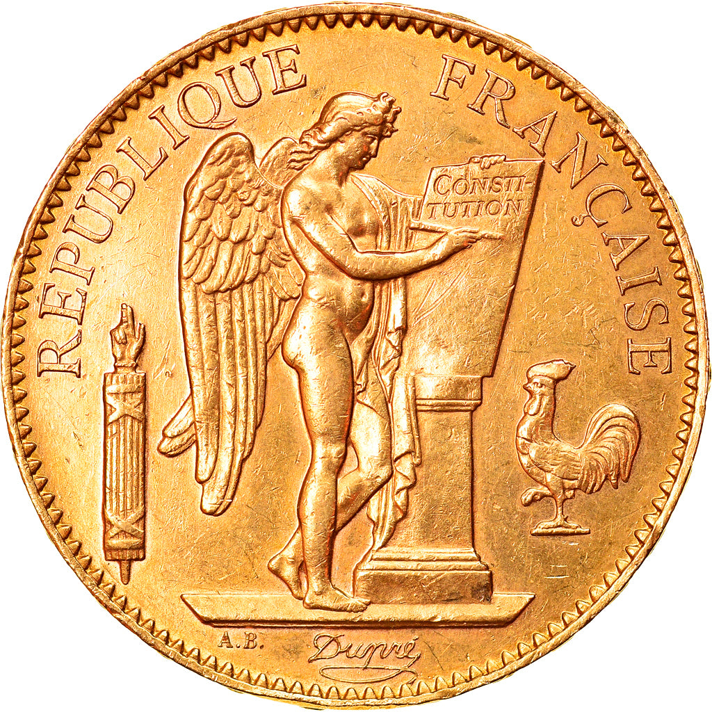Moneta, Francja, Génie, 100 Francs, 1903, Paris, AU(55-58), Złoto, KM:832