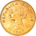 Münze, Chile, 100 Pesos, 1947, Santiago, VZ+, Gold, KM:175