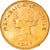 Moneta, Chile, 100 Pesos, 1947, Santiago, AU(55-58), Złoto, KM:175