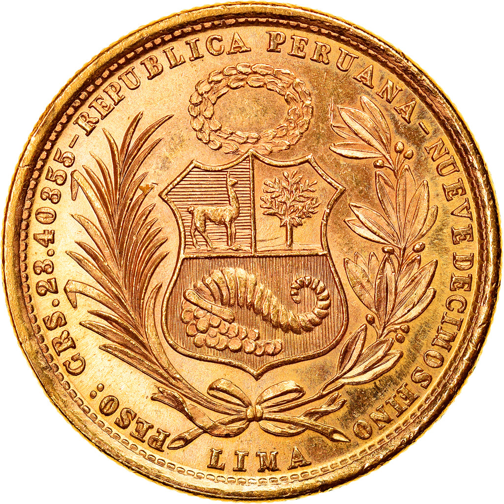 Coin, Peru, 50 Soles, 1960, Lima, AU(55-58), Gold, KM:230