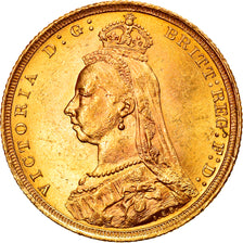 Moneda, Australia, Victoria, Sovereign, 1889, Sydney, EBC, Oro, KM:10