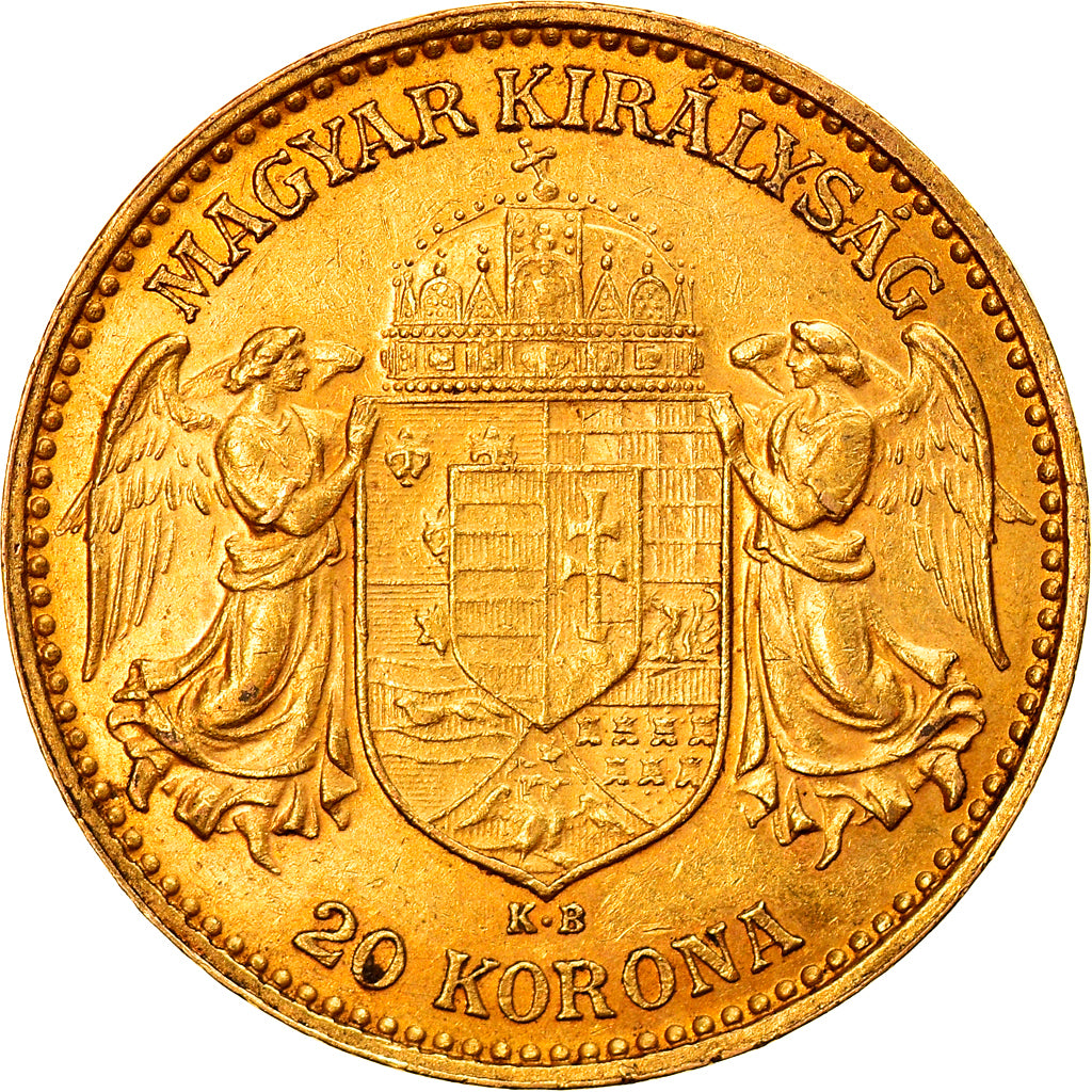 Monnaie, Hongrie, Franz Joseph I, 20 Korona, 1904, Kormoczbanya, SUP+, Or