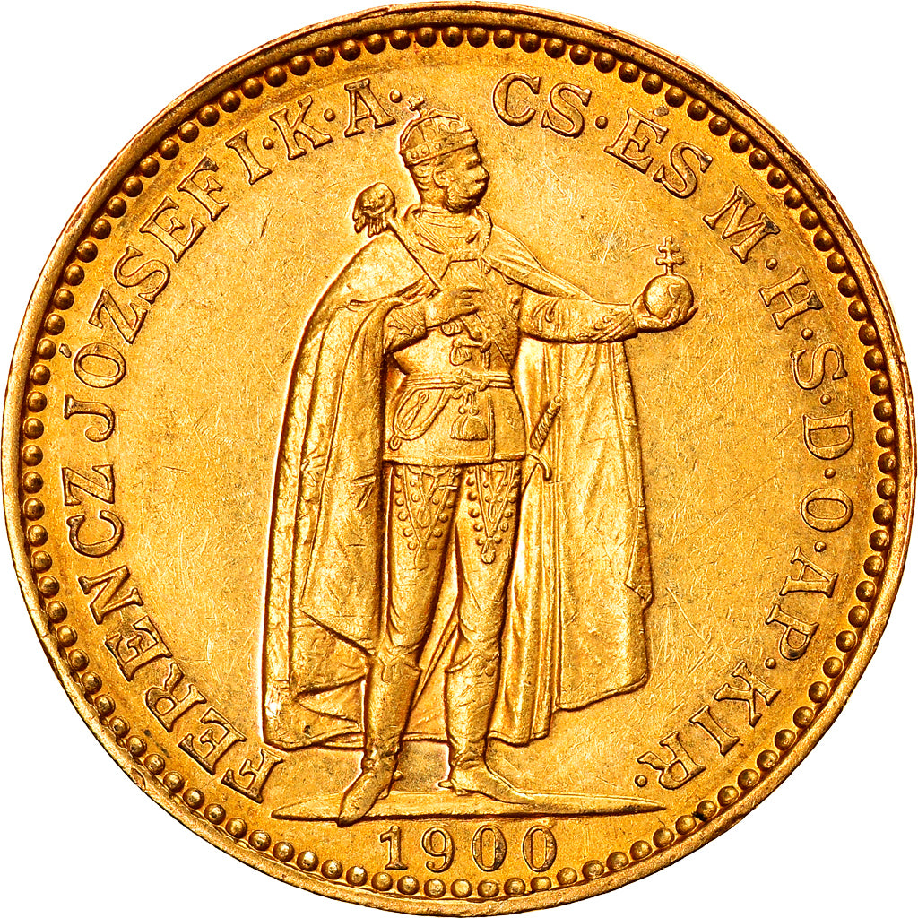 Moneta, Węgry, Franz Joseph I, 20 Korona, 1900, Kormoczbanya, MS(60-62)