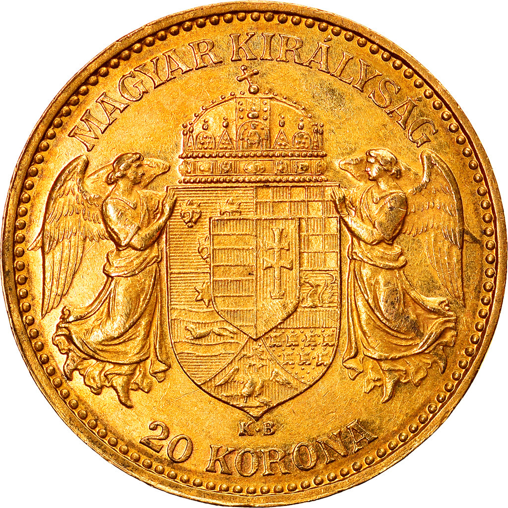 Moneta, Węgry, Franz Joseph I, 20 Korona, 1900, Kormoczbanya, MS(60-62)