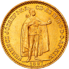 Munten, Hongarije, Franz Joseph I, 20 Korona, 1897, Kormoczbanya, UNC-, Goud