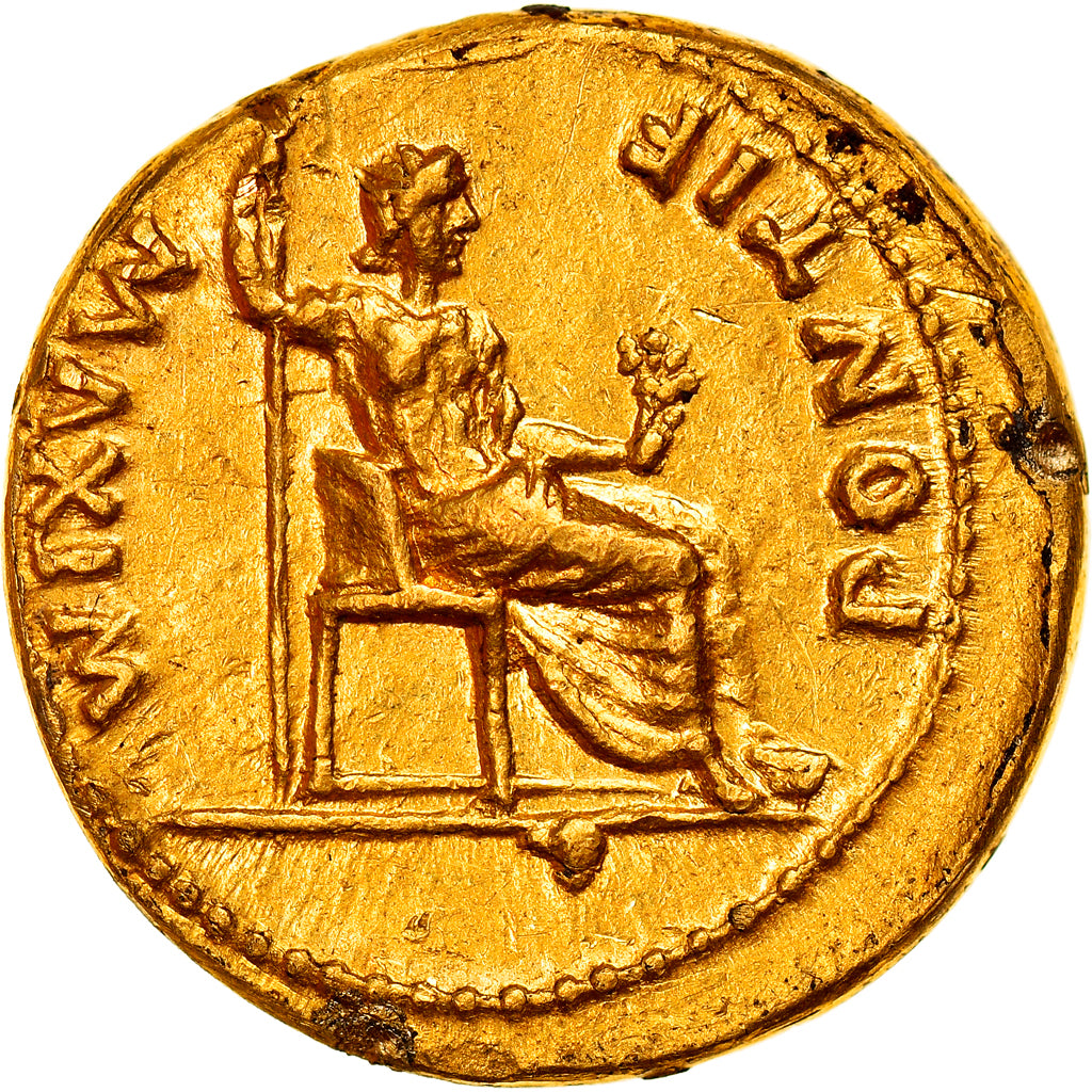 Coin, Tiberius, Aureus, AD 14-37, Lyon - Lugdunum, AU(55-58), Gold, RIC:29