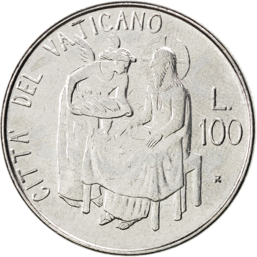 CITTÀ DEL VATICANO, John Paul II, 100 Lire, 1981, SPL, Acciaio inossidabile,...